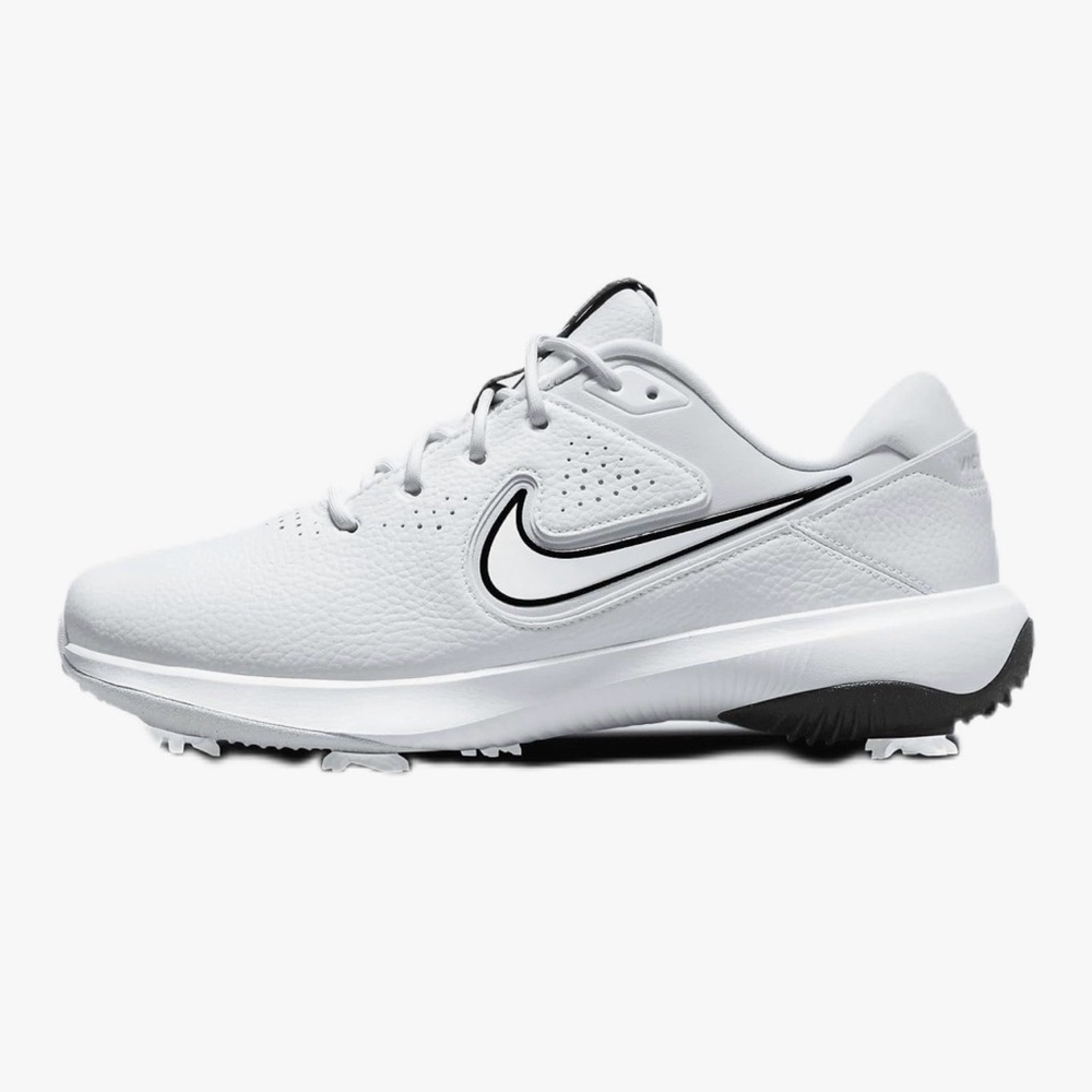 Nike Men's White and Black Athletic Golf Shoe